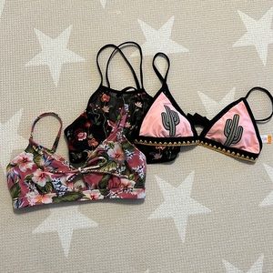 Bikini tops - lot of 3